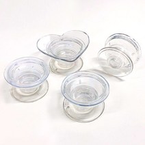 투명 오목형 원형 하트 그립톡 거치대 diy 제작 레진 아트 만들기 핸드폰 홈형 데코덴 부자재, 1. 원형 일반형, 1개