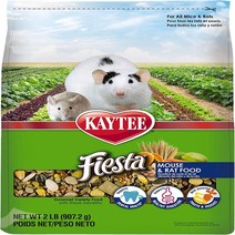 2 Pound (Pack of 1) Kaytee Fiesta Mouse And Rat Food 2-Lb Bag, 1