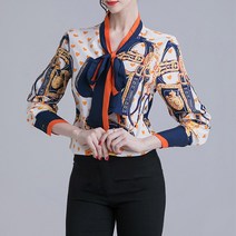 스트릿살롱 오렌지 띠아모 블라우스