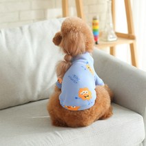 도그월드 강아지 고양이 기모 맨투맨, 기모 맨투맨 파랑 괴물