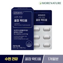 수면 꿀잠 락티움 영양제 테아닌 30정 1개 수면질개선