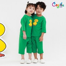 [삐삐롱] [꼬지비] 그린덕 편면 7부세트(C21S3238GJA_GN)