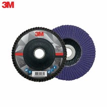 3M 휠 페파 사포 큐비트론2 플랩디스크 100mm, 방수, 60방