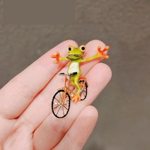 JL 개성있는 남녀노소 패션 개구리 브로치 수트 액세서리