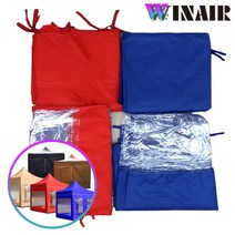 WINAIR 캐노피 천막 일반/투명 바람막이 1면, 바람막이 1면_투명, 2.5m, 블랙