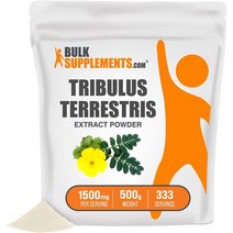 벌크서플먼트 BulkSupplements 남성 트리뷸러스 남가새 추출물 분말 500g, 4팩