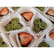 수제과일모찌 딸기 귤 청포도 초코 크림치즈 산딸기퓨레 찹쌀떡 선물 감사 고마운분 어린이 어른간식 추석명절, 딸기2귤2초코2크림치즈2인절미2