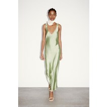 자라 봄 여성 새틴 이너웨어 나시 원피스 4387058 4387/058