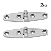 2 조각 보트 경첩 스테인레스 스틸 데크 스트랩 힌지 세트 캐비닛 하드웨어 부품 액세서리 요트 캠핑카 Windows 용 선물