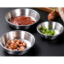 앞접시 반찬 소스 개인용 스텐 캠핑그릇 4개 낚시 음식점 여행 야영 물컵 동호회 위생 차박 식당 간식, S