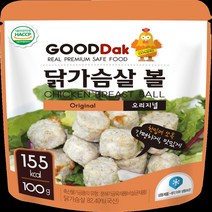 굳닭 오리지날 닭가슴살볼 30팩, 30개