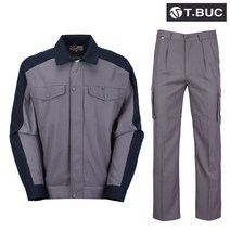 사계절 근무복 작업복 T-05 상의 하의 별매 M~4XL 그레이 회사 유니폼 남자 남성 점퍼 바지 근무 복 티뷰크