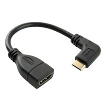 Coms HDMI 젠더 Mini M/HDMI F 10cm 우향꺾임 SP931, 본상품선택