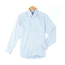 레디핏 블루 라인 스트라이프 긴팔 와이셔츠_DWL51-1