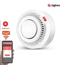 Zigbee 연기 감지기 화재 경보 Tuya 2.4GHz WIFI 스마트 홈 시스템을위한 고감도 안전 방지 센서 지그비 시스템, 1pc Smoke Alarm