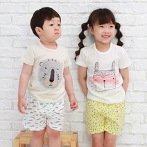 올챙이 여름할인 반팔 5부 7 900원+2장무배 국산무형광 KC 아동내의 유아 아기 실내복 잠옷