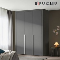 보루네오 10cm 링고 여닫이 작은방 붙박이장 5자 6자 7자, 그레이 10cm