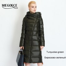 퀄리티 질좋은 겨울 코트 여성 여자 빅사이즈 결혼식 롱코트 숏코트 하객룩 오버핏Miegofce 2021 유행 코트 자켓 여성 후드 따뜻한 파카 바이오 플러프 파카 코트 248