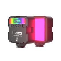 1인 방송 조명 라이트 조정 가능한 삼각대 ulanzi vl49 rgb mini led video light 2000mah 2500k-9000k 휴대용 사진 vlog fill, 협력사, 2pcs vl49rgb