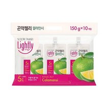 청정원 달달구리 라이틀리 곤약젤리 깔라만시 간편식 150g 10개입 쫀득쫀득 야식 어른 회사간식, 19세트