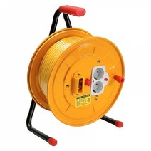 D-S213RN 누전차단 2구접지 케이블 릴 1.5SQ 30호 26m, 1
