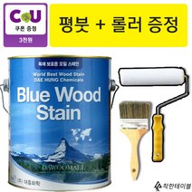 착한테이블 방부목 데크 목재 오일스테인 16L + 평붓 로라, 16L 108 체리