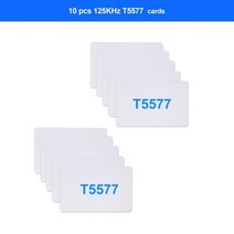 10 주파수 NFC 스마트 카드 리더 라이터 RFID 복사기 125KHz 13.56MHz USB Fob 프로그래머 암호화 키 UID 복사, 10 T5577 Card