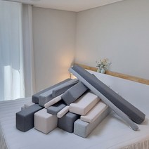 노틈 침대틈새쿠션 침대벽 틈새막이 침대사이, 120, 20X15, 베이지