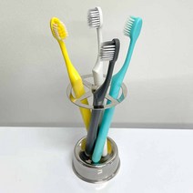 [생활양식] 스텐 4구 칫솔꽂이 치솔 거치대 보관함, 1개