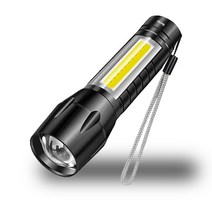 베리어 미니 LED 손전등 충전식 후레쉬 줌라이트 BL216, 1개
