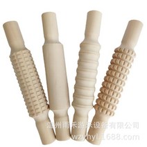 점토 클레이 무늬 만들기 DIY 원목 헤드 롤링 핀 4종류 밀대 미술 활동 교구 어린이집 치료 발달 센터 유치원, 점토밀대교구