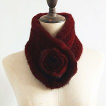 밍크 머플러 여성 겨울 러블리 리얼 퍼 도톰하고 따뜻한 겨울