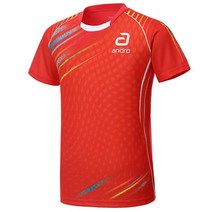 안드로 남녀공용 탁구유니폼 반팔티 레드 축구복단체 축구트레이닝복 축구티셔츠 축구유니폼 유니폼티