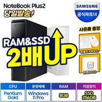 삼성 데스크탑 PC DM500SFA-A24A + 24인치 LED모니터 패키지 한컴오피스 증정 (펜티엄 G7400 RAM 8GB/16GB NVMe 128GB/256GB 화이트/블랙), 펜티엄 G7400+RAM 8GB+NVMe 256GB, 본체만, DM500SFA-A24AB(블랙)+한컴오피스 증정