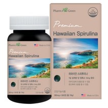 팜그린 하와이안 스피루리나 300정 2박스 대용량 식약처인증 미국직수입 엽록소 피부 여성건강, 2box