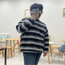 남자 남성 울 앙고라 스프라이트 단가라 니트 티