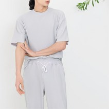 남성 여름 찰랑 골지 반팔 오버핏 티셔츠 바캉스옷 남친생일 치노팬츠패션