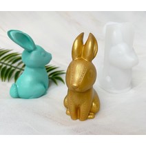 3D 봉제 토끼 몰드 1구 캔들 석고방향제 비누 DIY재료