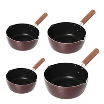 퀸센스 우드손잡이 인덕션 편수냄비 요리냄비 4종 (택1), 자주색(블랙), 퀸센스 참편한냄비 22편수