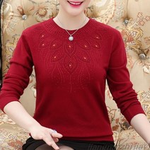 kirahosi 중노년 여성 이너 셔츠 엄마옷 긴팔 니트 스웨터 110호+덧신증정 CEgxfu8f