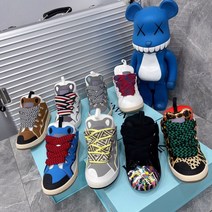 lanvin 신발 튀김 잉크 빵 신발 아빠 신발 남자 가을 배색 운동화 커플 운동화 조수 브랜드 여성 신발