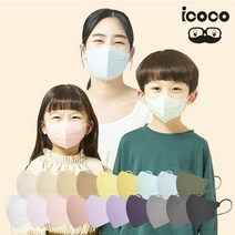 아이코코 초이스 컬렉션 새부리형 마스크 KF94, 대형, 라이트 블루 10매