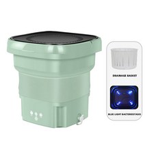 미니 접이식 세탁기 휴대용 초음파 여행용, 1.A-Green