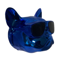 차량용 방향제 크롬블루 프렌치 불독 디퓨저, 블랙체리