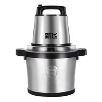 10L 대용량 고기 믹서기 분쇄기 과일 다지기 다기능, 6리터 1600W+나이프 4개