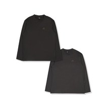 아이더 POP 2 PACK 남성 긴팔 라운드 티셔츠 DMU22297