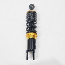 바이크 오토바이 쇼바 쇼버 1pcs 265mm 270mm 280mm 290mm 조정 가능한 크기 충격 흡수 장치 서스펜션 혼다 스즈키 야마하 가와사키 디오 조그, 01 yellow