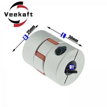 D25L30 커플러 D25 L30 3 조 알루미늄 플럼 플렉시블 샤프트 커플 링 모터 커넥터 5663581012mm, 6.35x6.35