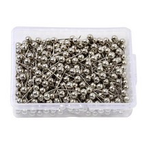 코르크 콜크 보드판 까꿍판 환경판 메모판 메뉴판 1000PCS 맵 압정 푸시 핀 4MM 6MM 플라스틱 헤드 스틸 포, 04 은_02 4mm
