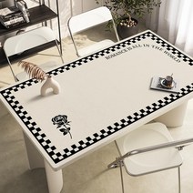 가죽 식탁매트 식탁 테이블 유리대용 가죽 방수 식탁매트 책상 보호필름, 70x140cm, F